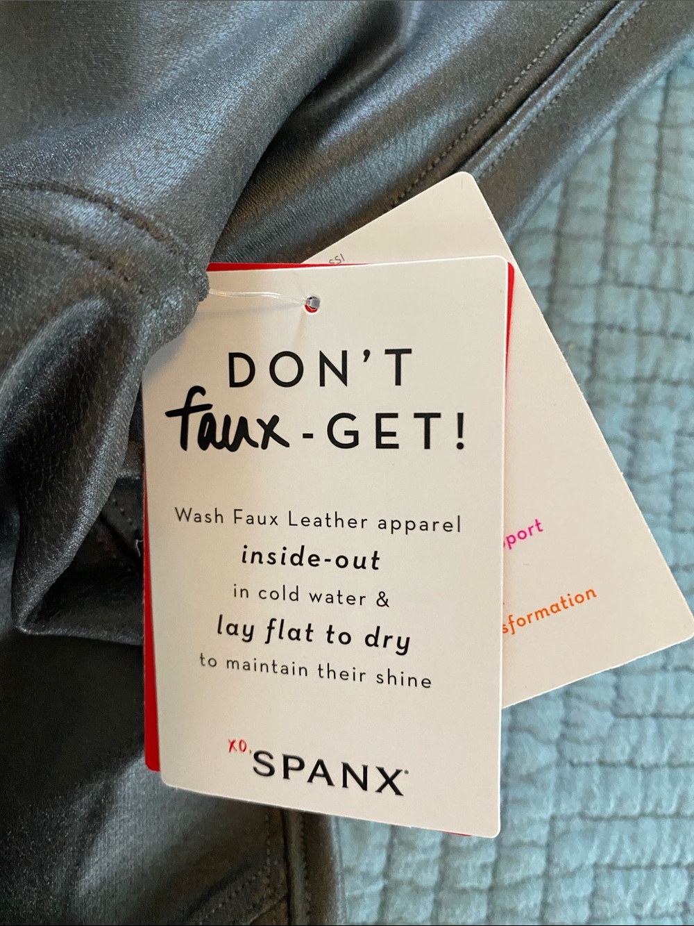 SPANX Faux Leather High-Waist Leggings - Picture 4 of 6